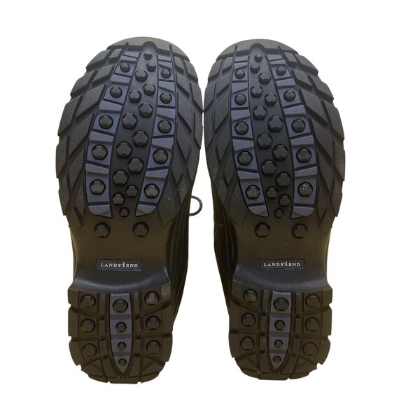 Lands’ End Men’s Black & Navy Lace Up Waterproof Winter Hiking Boots Size 9.5 - Picture 9 of 10